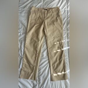 White House Black Market Tan Chinos Classic Straight-Leg
